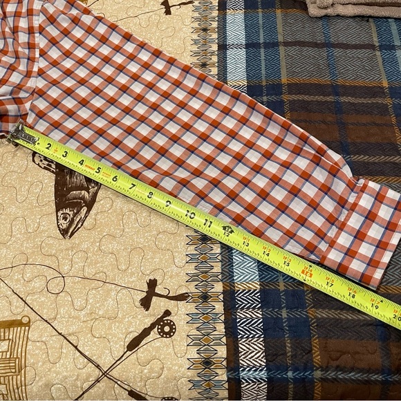 Saddlebred easy care men’s button up tartan plaid shirt size M used - Picture 8 of 8